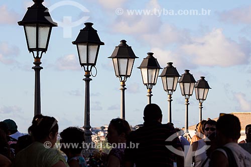  Assunto: Iluminação no mirante do Elevador Lacerda  / Local: Salvador - Bahia (BA) - Brasil / Data: 07/2012 