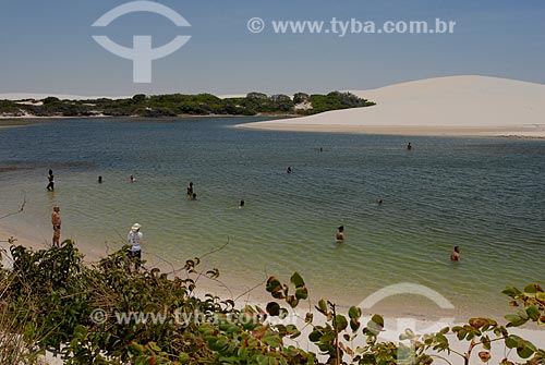  Assunto: Lagoa do Peixe no Parque Nacional dos Lençóis Maranhenses / Local: Barreirinhas - Maranhão (MA) - Brasil / Data: 09/2010 