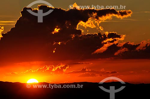  Assunto: Pôr do Sol na Região Centro-Oeste / Local: Pirenópolis - Goiás (GO) - Brasil / Data: 05/2012 