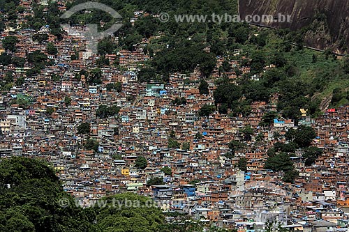  Assunto: Vista da favela da Rocinha / Local: São Conrado - Rio de Janeiro (RJ) - Brasil / Data: 12/2012 