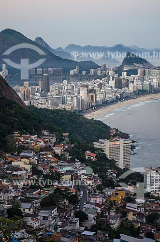  Assunto: Favela do Vidigal com o Leblon ao fundo / Local: Vidigal - Rio de Janeiro (RJ) - Brasil / Data: 07/2012 