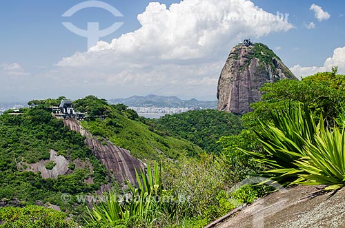  Assunto: Vista do Pão de Açúcar do Morro da Babilônia / Local: Urca - Rio de Janeiro (RJ) - Brasil / Data: 12/2012 