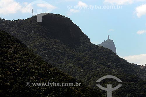  Assunto: Vista do Cristo Redentor a partir de São Conrado / Local: São Conrado - Rio de Janeiro (RJ) - Brasil / Data: 08/2012 