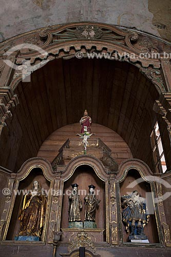  Assunto: Interior da Igreja dos Santos Cosme e Damião (1535) / Local: Igarassu - Pernambuco (PE) - Brasil / Data: 01/2013 