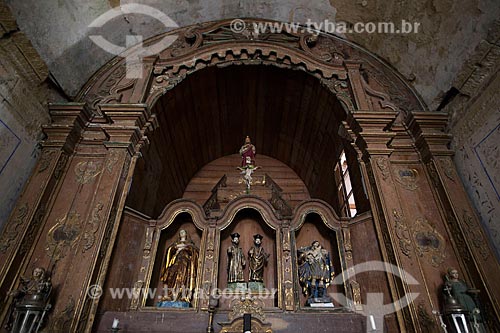  Assunto: Interior da Igreja dos Santos Cosme e Damião (1535) / Local: Igarassu - Pernambuco (PE) - Brasil / Data: 01/2013 