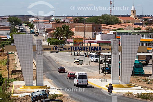  Assunto: Entrada da cidade de Tuparetama / Local: Tuparetama - Pernambuco (PE) - Brasil / Data: 01/2013 