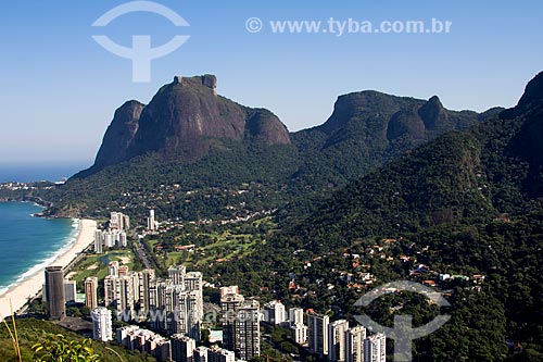  Assunto: Vista de São Conrado com Pedra da Gávea ao fundo / Local: São Conrado - Rio de Janeiro (RJ) - Brasil / Data: 07/2013 