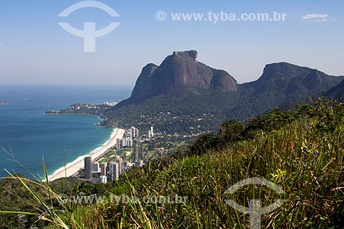  Assunto: Vista de São Conrado com Pedra da Gávea ao fundo / Local: São Conrado - Rio de Janeiro (RJ) - Brasil / Data: 07/2013 