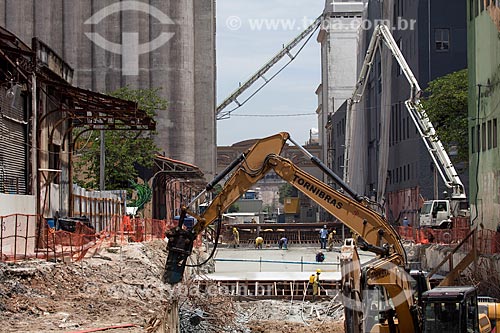  Assunto: Canteiro de obras da Via Binário do Porto / Local: Rio de Janeiro (RJ) - Brasil / Data: 02/2013 