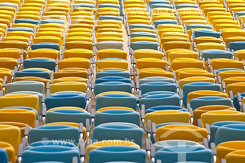  Assunto: Reforma do Estádio Jornalista Mário Filho - também conhecido como Maracanã - novas cadeiras / Local: Maracanã - Rio de Janeiro (RJ) - Brasil / Data: 04/2013 