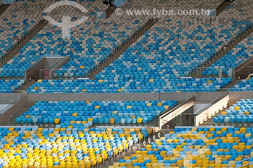  Assunto: Reforma do Estádio Jornalista Mário Filho - também conhecido como Maracanã - novas cadeiras / Local: Maracanã - Rio de Janeiro (RJ) - Brasil / Data: 04/2013 