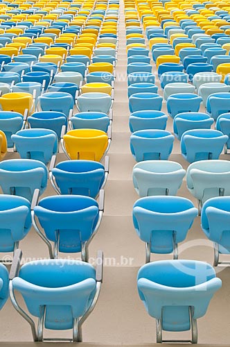  Assunto: Reforma do Estádio Jornalista Mário Filho - também conhecido como Maracanã - novas cadeiras / Local: Maracanã - Rio de Janeiro (RJ) - Brasil / Data: 05/2013 