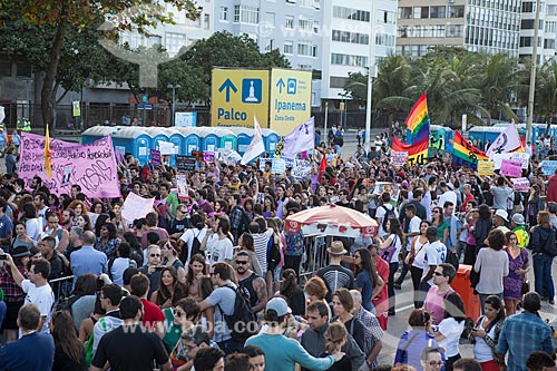  Assunto: Marcha das Vadias durante a Jornada Mundial da Juventude (JMJ) / Local: Copacabana - Rio de Janeiro (RJ) - Brasil / Data: 07/2013 