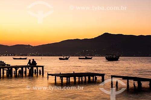  Assunto: Pôr do Sol na Lagoa da Conceição / Local: Florianópolis - Santa Catarina (SC) - Brasil / Data: 09/2013 