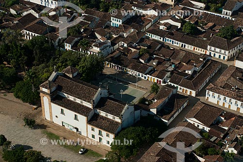  Assunto: Foto aérea da Igreja de Nossa Senhora dos Remédios (1873) / Local: Paraty - Rio de Janeiro (RJ) - Brasil / Data: 04/2011 