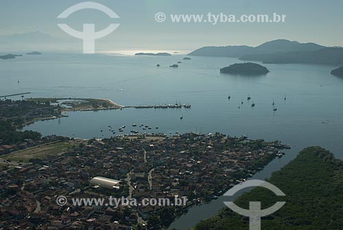  Assunto: Foto aérea do centro histórico de Paraty / Local: Paraty - Rio de Janeiro (RJ) - Brasil / Data: 04/2011 