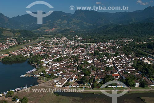  Assunto: Foto aérea do centro histórico de Paraty / Local: Paraty - Rio de Janeiro (RJ) - Brasil / Data: 04/2011 