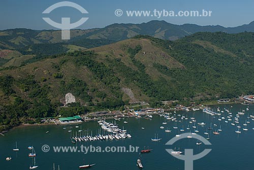  Assunto: Foto aérea da Marina de Paraty / Local: Paraty - Rio de Janeiro (RJ) - Brasil / Data: 04/2011 