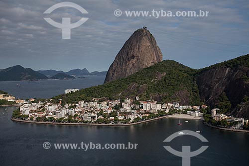  Assunto: Foto aérea da Urca com o Pão de Açúcar ao fundo / Local: Urca - Rio de Janeiro (RJ) - Brasil / Data: 04/2011 