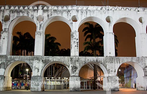  Assunto: Vista noturna dos Arcos da Lapa   / Local: Lapa - Rio de Janeiro (RJ) - Brasil / Data: 11/2013 