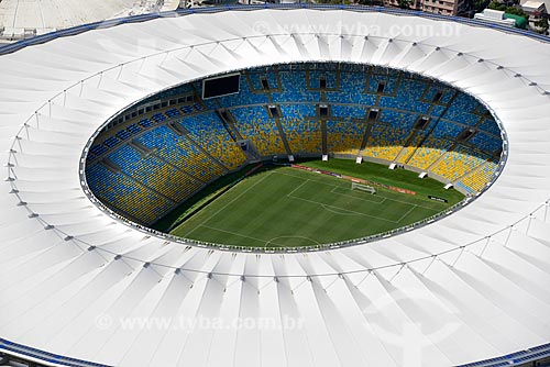  Assunto: Foto aérea do Estádio Jornalista Mário Filho (1950) - também conhecido como Maracanã / Local: Maracanã - Rio de Janeiro (RJ) - Brasil / Data: 11/2013 