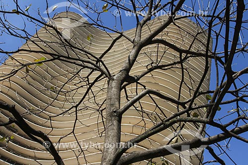  Assunto: Detalhes da fachada do Edifício Niemeyer (1955) / Local: Belo Horizonte - Minas Gerais (MG) - Brasil / Data: 08/2013 