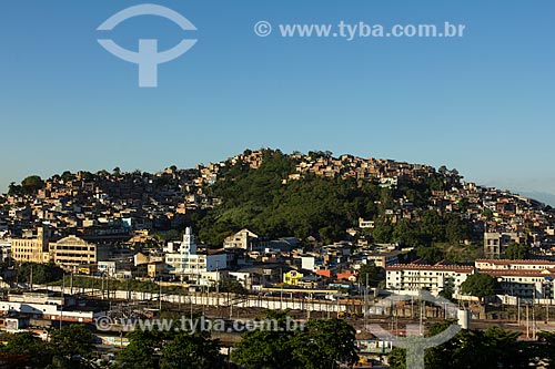  Assunto: Vista da favela da Mangueira / Local: Mangueira - Rio de Janeiro (RJ) - Brasil / Data: 01/2014 