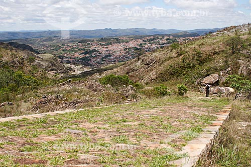  Assunto: Turista no Caminho dos Escravos / Local: Diamantina - Minas Gerais (MG) - Brasil / Data: 12/2007 