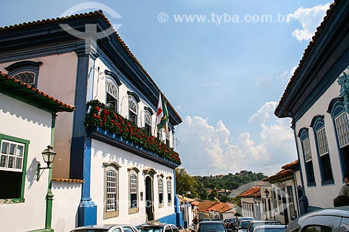  Assunto: Prédio da Prefeitura de Sabará à esquerda / Local: Sabará - Minas Gerais (MG) - Brasil / Data: 12/2007 