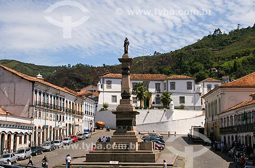  Assunto: Monumento a Tiradentes / Local: Ouro Preto - Minas Gerais (MG) - Brasil / Data: 12/2007 