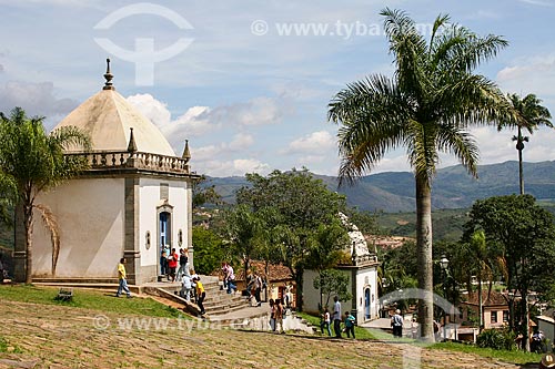  Assunto: Vista dos Passos da Paixão - Santuário de Bom Jesus de Matosinhos / Local: Congonhas - Minas Gerais - Brasil  / Data: 12/2007 