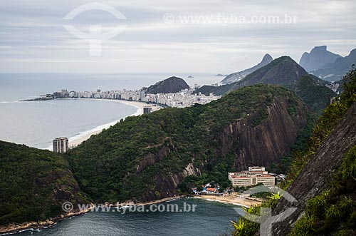  Assunto: Praia Vermelha vista do Pão de Açúcar com a Praia de Copacabana ao fundo / Local: Urca - Rio de Janeiro (RJ) - Brasil / Data: 03/2014 