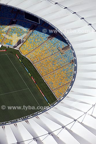  Assunto: Foto aérea do Estádio Jornalista Mário Filho (1950) - também conhecido como Maracanã / Local: Maracanã - Rio de Janeiro (RJ) - Brasil / Data: 02/2014 