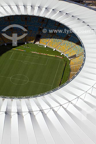  Assunto: Foto aérea do Estádio Jornalista Mário Filho (1950) - também conhecido como Maracanã / Local: Maracanã - Rio de Janeiro (RJ) - Brasil / Data: 02/2014 