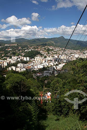  Assunto: Vista de Teresópolis a partir do teleférico / Local: Teresópolis - Rio de Janeiro (RJ) - Brasil / Data: 03/2012 