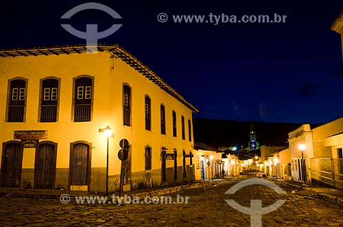  Assunto: Vista noturna da Rua Moreto Fogia / Local: Goiás - Goias (GO) - Brasil / Data: 05/2012 