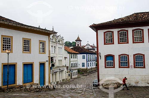  Assunto: Casario colonial na Rua Macau do Meio / Local: Diamantina - Minas Gerais (MG) - Brasil / Data: 06/2012 