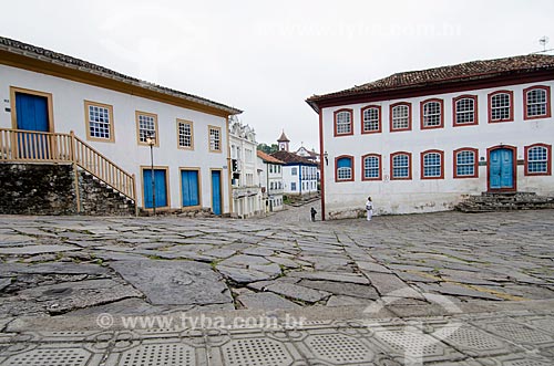  Assunto: Casario colonial na Rua Macau do Meio / Local: Diamantina - Minas Gerais (MG) - Brasil / Data: 06/2012 