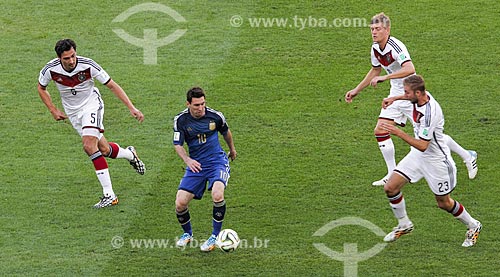  Assunto: Messi durante o jogo entre Alemanha x Argentina pela final a Copa do Mundo no Brasil / Local: Maracanã - Rio de Janeiro (RJ) - Brasil / Data: 07/2014 