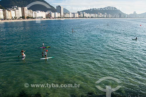  Assunto: Praticantes de Paddle Surf no Posto 6 da Praia de Copacabana / Local: Copacabana - Rio de Janeiro (RJ) - Brasil / Data: 06/2014 