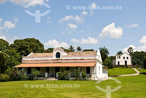  Assunto: Engenho Massangana (século XIX) - fazenda em que Joaquim Nabuco viveu durante a infância - com a Capela de São Mateus ao fundo / Local: Cabo de Santo Agostinho - Pernambuco (PE) - Brasil / Data: 09/2011 