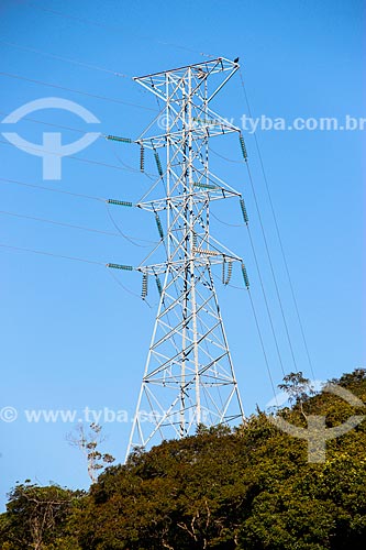  Assunto: Torre de transmissão de energia no Parque Nacional da Tijuca / Local: Rio de Janeiro (RJ) - Brasil / Data: 08/2014 