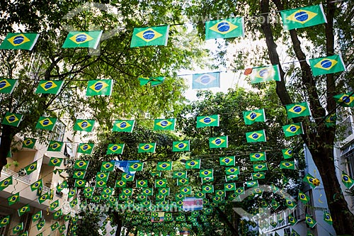  Rua Honório de Barros decorada durante a Copa do Mundo no Brasil  - Rio de Janeiro - Rio de Janeiro (RJ) - Brasil