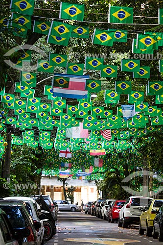  Rua Honório de Barros decorada durante a Copa do Mundo no Brasil  - Rio de Janeiro - Rio de Janeiro (RJ) - Brasil