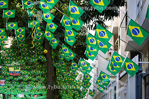  Rua Honório de Barros decorada durante a Copa do Mundo no Brasil  - Rio de Janeiro - Rio de Janeiro (RJ) - Brasil