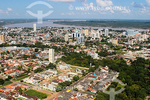  Foto aérea de Porto Velho com o Rio Madeira ao fundo  - Porto Velho - Rondônia (RO) - Brasil