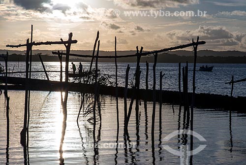  Pescadores no Rio Maraú  - Maraú - Bahia (BA) - Brasil