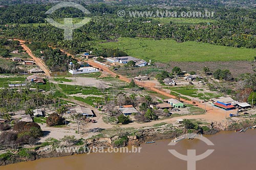  Foto aérea de casas na comunidade Cujubim  - Porto Velho - Rondônia (RO) - Brasil