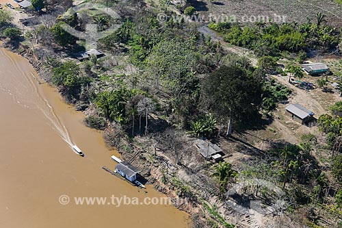  Foto aérea de casas na comunidade Cujubim  - Porto Velho - Rondônia (RO) - Brasil