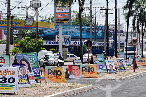  Propaganda eleitoral causando poluição visual  - São José do Rio Preto - São Paulo (SP) - Brasil